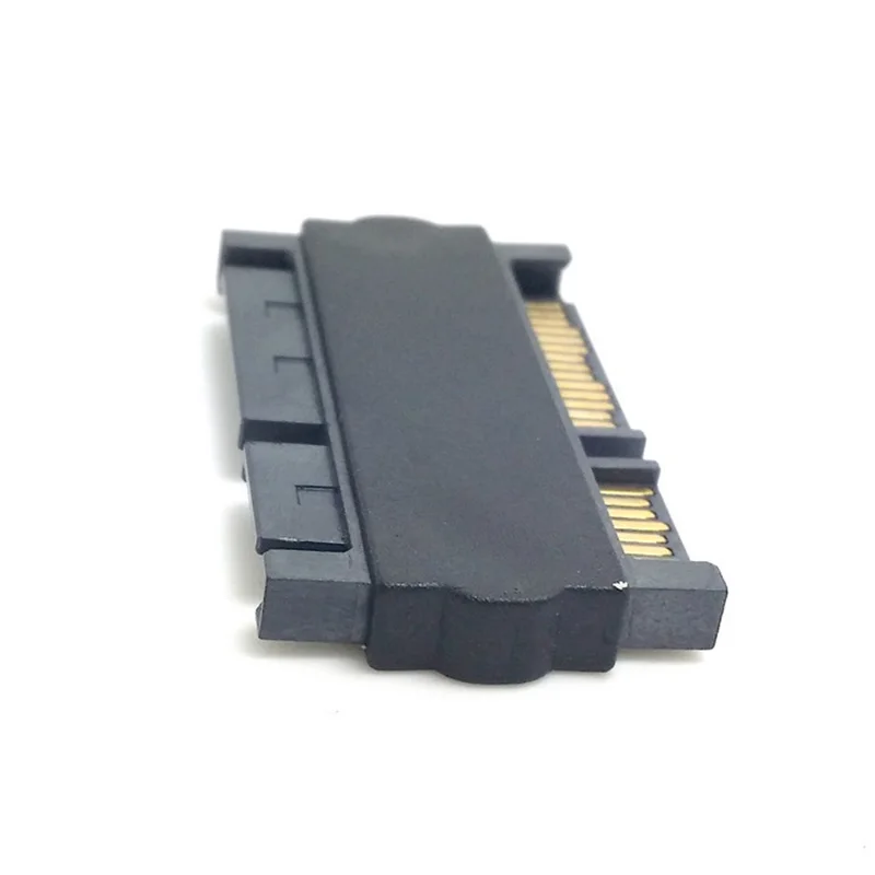 Oullx SATA Male TO SATA Male Adaptor Converter 22Pin SATA dengan 7pin + 15pin Female Ke SATA Power Data kabel