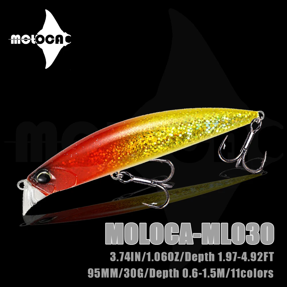 Fishing Lure Accessories Minnow Sinking Weights 30g 95mm Isca Artificial Baits Whopper Pesca Mar Seabass Fish Leurre Equipment 