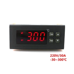 Digital Thermostat Regulator AC 220V 30A Temperature controller -30~300 Degree with NTC Sensor