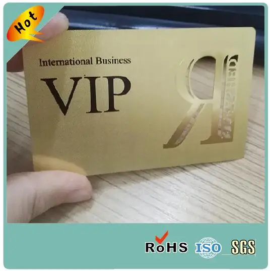 

custom metal card gold plating business card