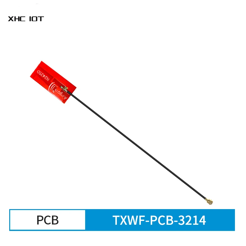 10pc/Lot TXWF-PCB-3214 2.4GHz 5.8GHz WIFI Antenna Red Built-in Small Volume FPC Linear Polarization Omnidirectional Radiation 2W