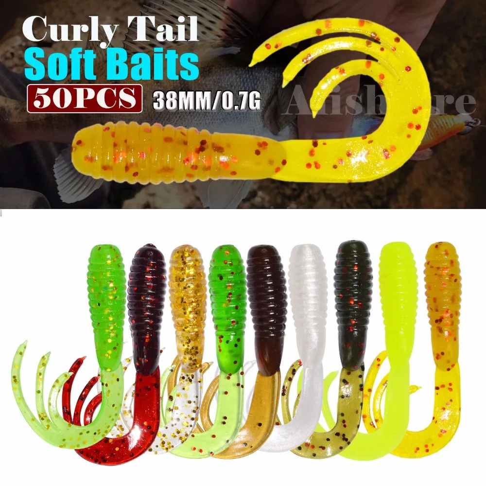 ILure 50 Pcs/lot Fishing Soft Lure 38mm 0.7g Softbait Swimbait Claw Bait Artificial Bait Fishing Lures Fishing Tackle Crankbait