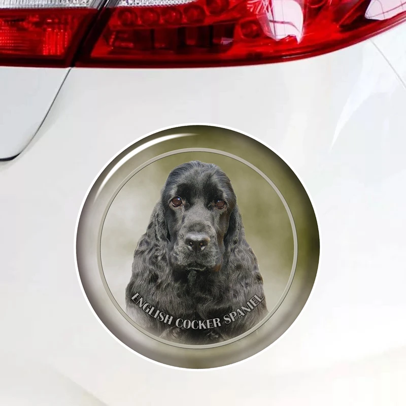 S62148# English Cocker Spaniel Self-adhesive Decal Car Sticker Waterproof Auto Decors on Bumper Rear Window Laptop Choose Size