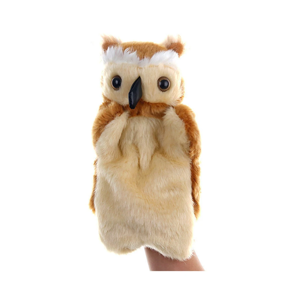 Children Night Owl Bird Hand Puppet Stuffed Plush Toy