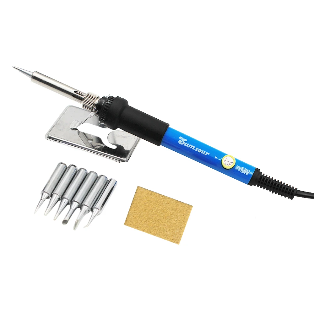 New 220V 110V 60W Adjustable Temperature Soldering Iron Soldering Station Rework Station Repair Tool Electric Soldering Iron Kit