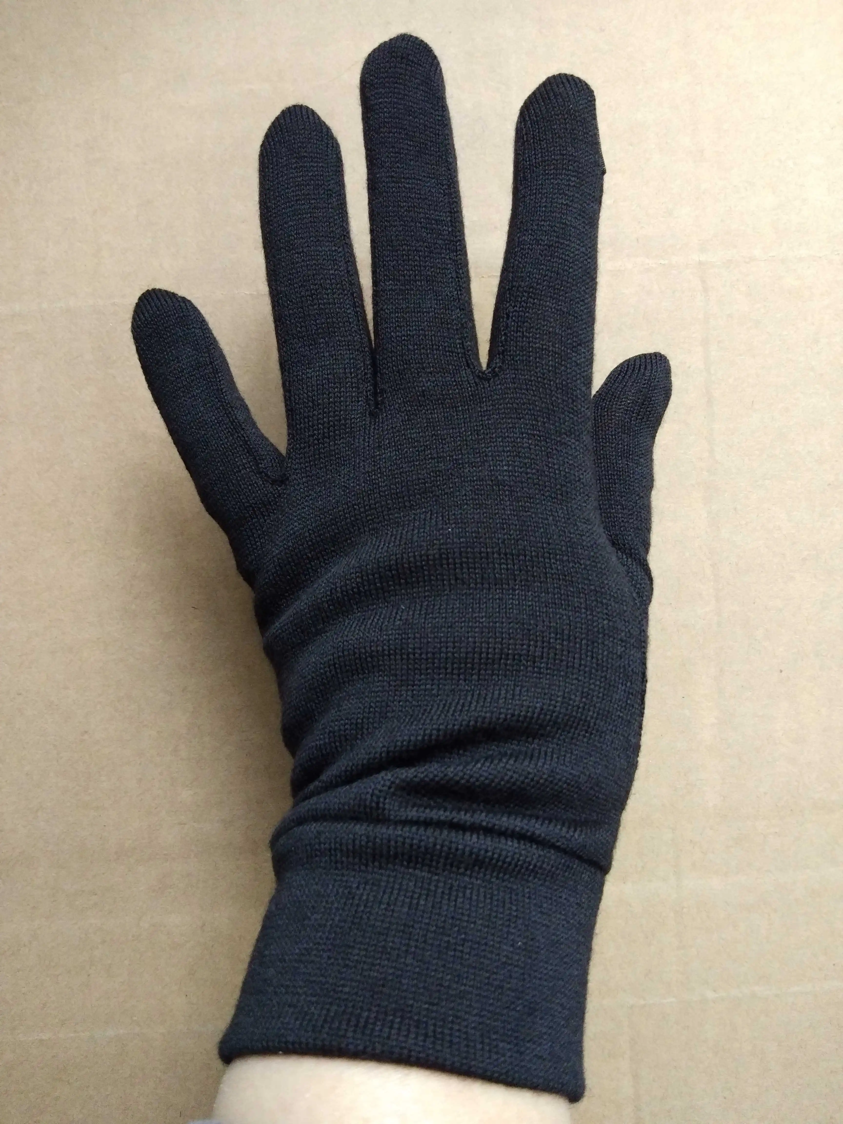 Unisex Merino Wool Glove Liners 100% Merino Wool Gloves - Touch Screen Compatible Warmer Windproof Size XS-XL