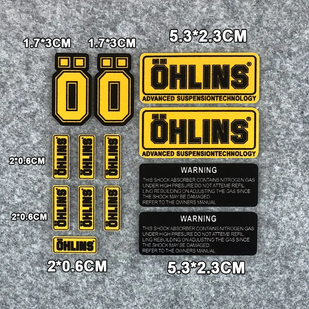 반사 NO.L093 OHLINS 스티커 액세서리, 레이싱 서스펜션 수정 장식, KTM용 방수 오토바이 데칼