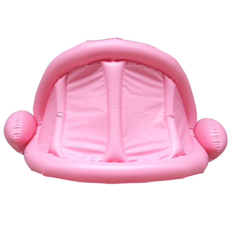 Baby Pool Float Seat with Sunshade Awning Inflatable Flamingo Swan Swimming Float Tube Kids Summer Pool Toys Swim Ring