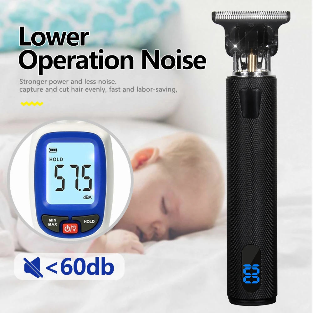 2023 New T9 LCD Electric Trimmer USB Hair Clippers Rechargeable Shaver Beard  Chargeable Barbershop For 0mm Men  Cutting Machine