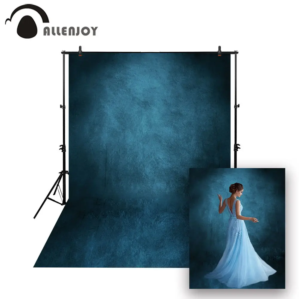 

Allenjoy photography newborn baby backdrop solid color blue vintage grungy wedding photocall photo background studio photophone