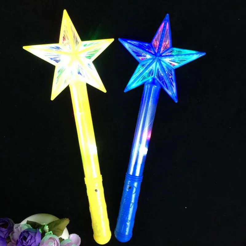 

Girls Star LED Flashing Magic Wands Sticks Light Toys s Glow Party s Birthday Gift Wedding Festival