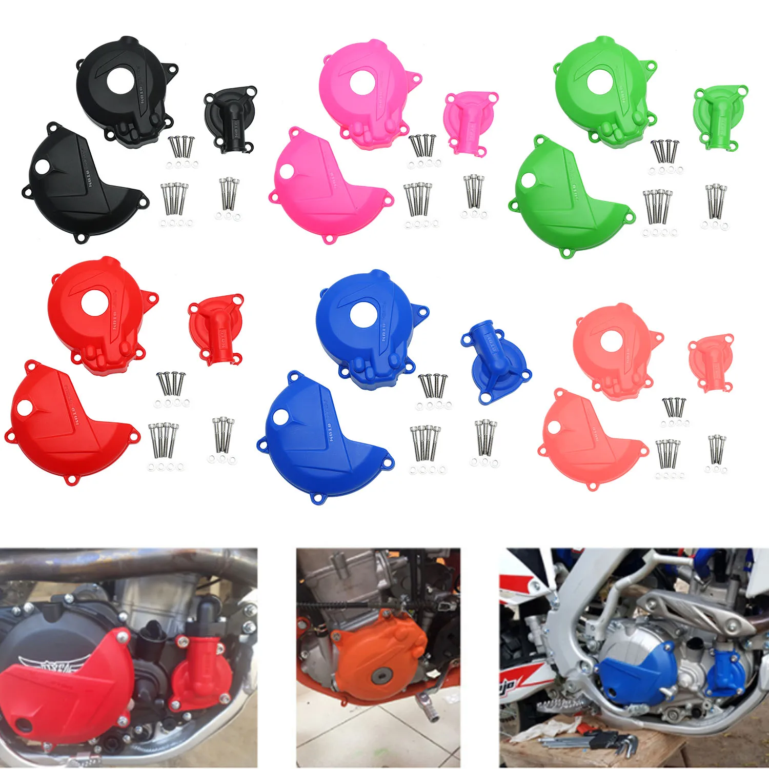 Zongshen NC250cc Engine Clutch Cover Magneto Pump Cover Left And Right Side Motocross Drop Wear-resisting 03PP110