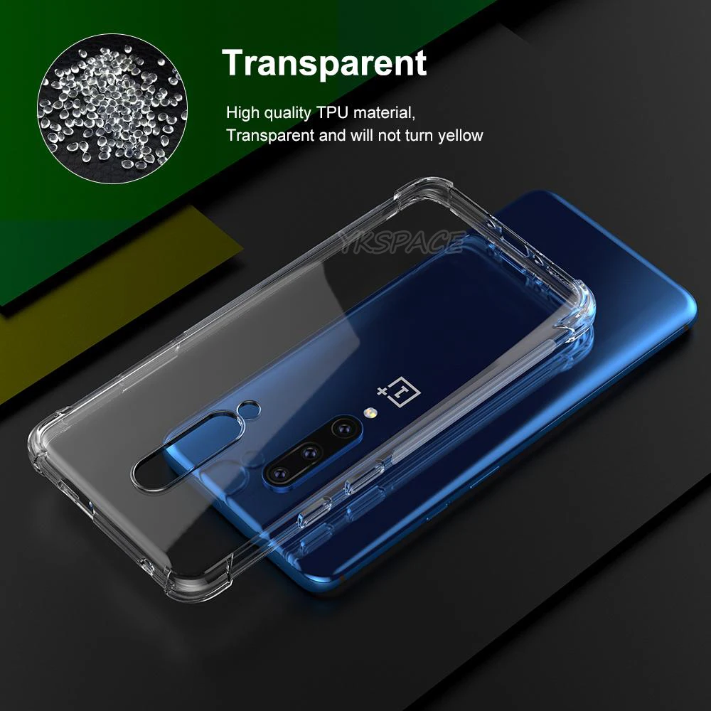 Anti Knock Transparent Phone Case For Oneplus 6 6T 7 7T 8T 8 9R 9RT 9 10R 10 11 11R 12 ACE 2 Pro Soft Silicone Shockproof Cover