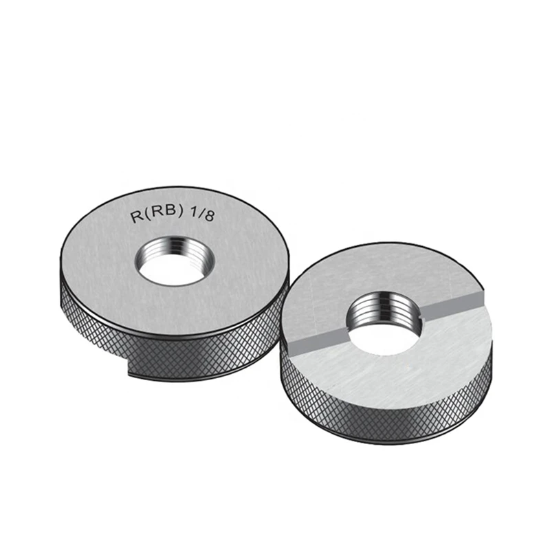 RB1/8 1/4 3/8 1/2 3/4 1 2 3 4 polegadas medidor de anel de plugue de rosca tubo cônico parafuso plug anel O calibre go nogo calibre