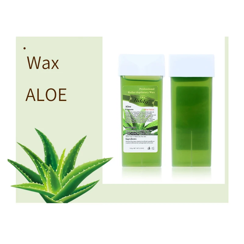 مزيل لإزالة الشعر الساخن سخان خرطوشة الشمع الشمع نكهة العسل للنساء/الرجال إزالة الشعر 100g الشمع مزيل الشعر