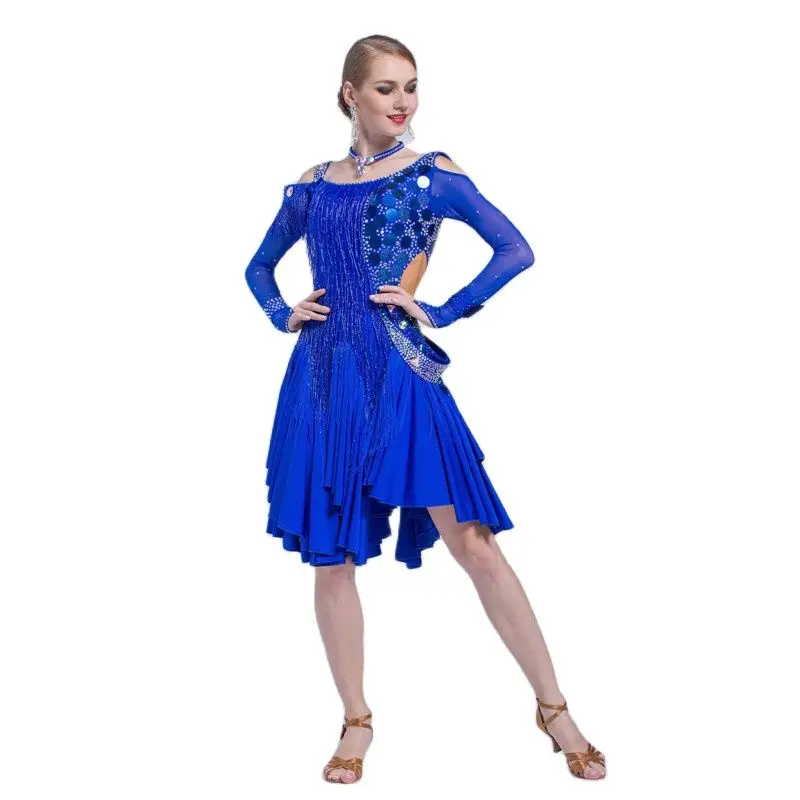 L-17116 New Fashion Adult Latin Competition Stage Costumes, Sexy Latin Dress Dance Costumes For Adults