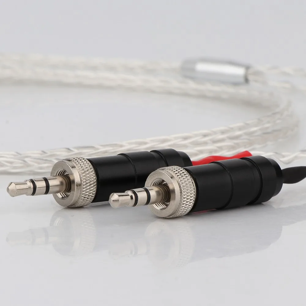 Preffair 4.4mm XLR 2.5mm 3.5mm 99% Pure Silver 8 Core Earphone Cable For Sony MDR-Z1R MDR-Z7 MDR-Z7M2 With Screw To Fix