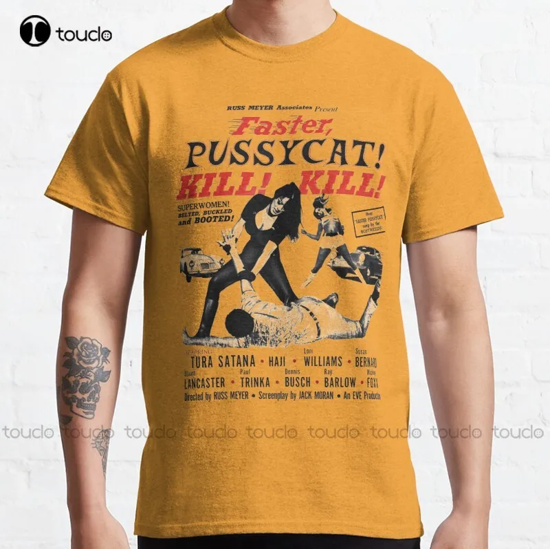 Faster Pussycat Kill Kill 1966 Cult Movie Without Background Poster Artwork Vintage Posters Tshirts Prints Bags T-Shirt Tee