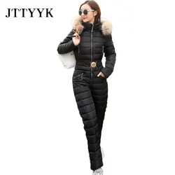 women's One Piece Ski Jumpsuit Breathable Snowboard Jacket Skiing Pant Sets Bodysuits Outdoor Snow Suits Women Winter Clothing