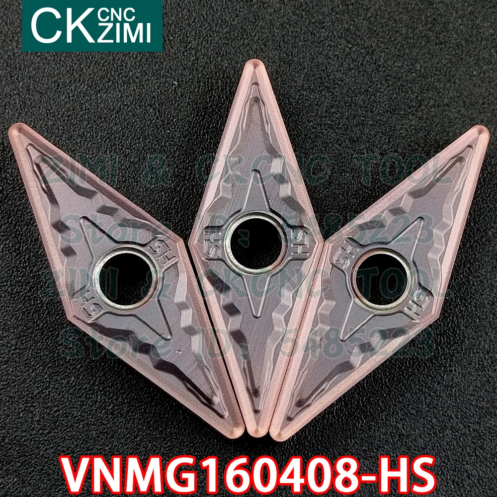 VNMG160408-HS VNMG 160408 HS كربيد إدراج الخارجية تحول إدراج أدوات آلات التصنيع باستخدام الحاسب الآلي مخرطة معدنية أدوات لالفولاذ المقاوم للصدأ