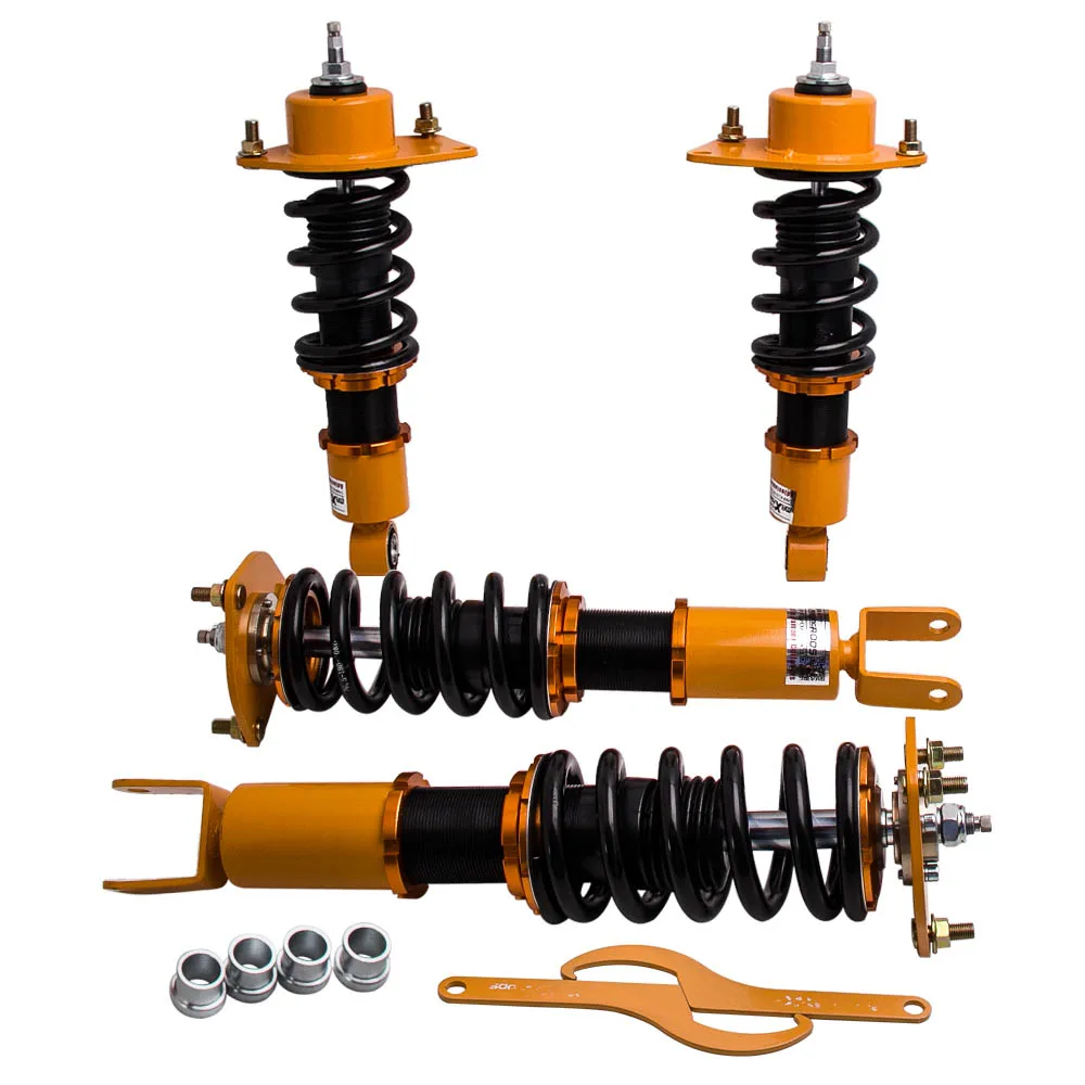 4PCS Coilovers 24 Ways Adjustable Damper Coilover Shock Strut for Mazda RX8 RX-8 2004-2011 Suspension Kit