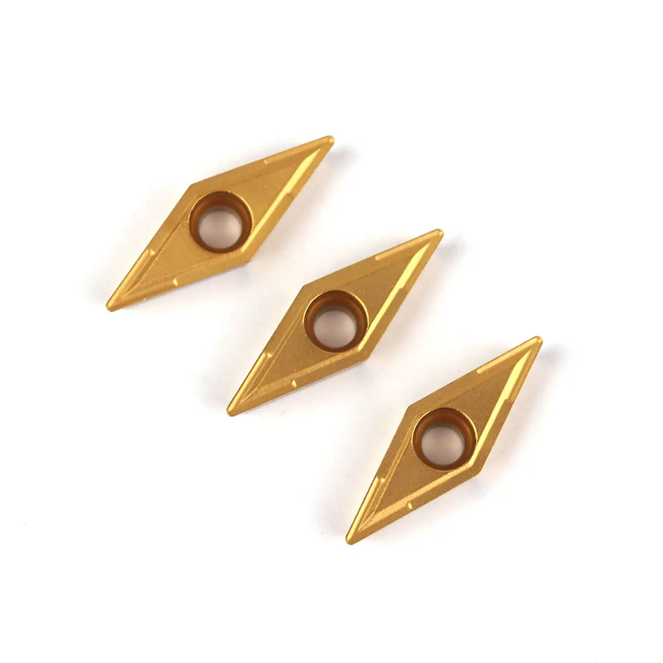 10PCS Inserti per tornitura VCMT110304 Centro di lavoro lama a rombo Utensile per tornitura interna Utensile per lavorazione in acciaio inossidabile