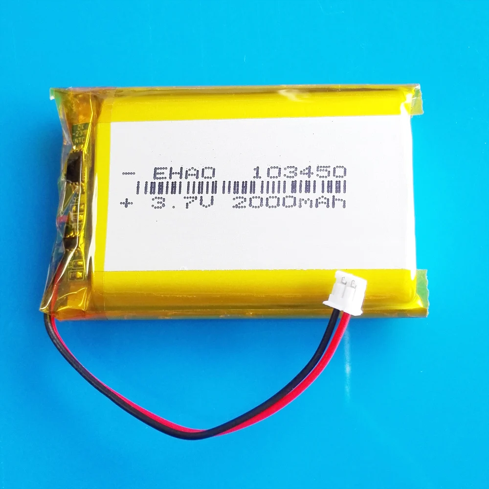 5 Chiếc EHAO 103450 3.7V 2000MAh Lipo Polymer Lithium Pin Sạc + Jst 1.5Mm 2pin Phích Cắm MP3 Thiết Bị Dẫn Đường GPS DVD