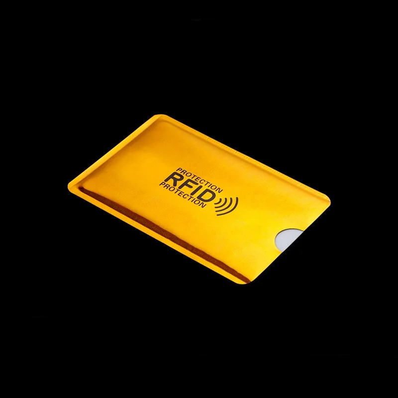 Anti Rfid Wallet Blocking Reader Lock Bank Card Holder Id Card Case Men Women Credit Passport NFC Card Bag Aluminium 6*9.3cm