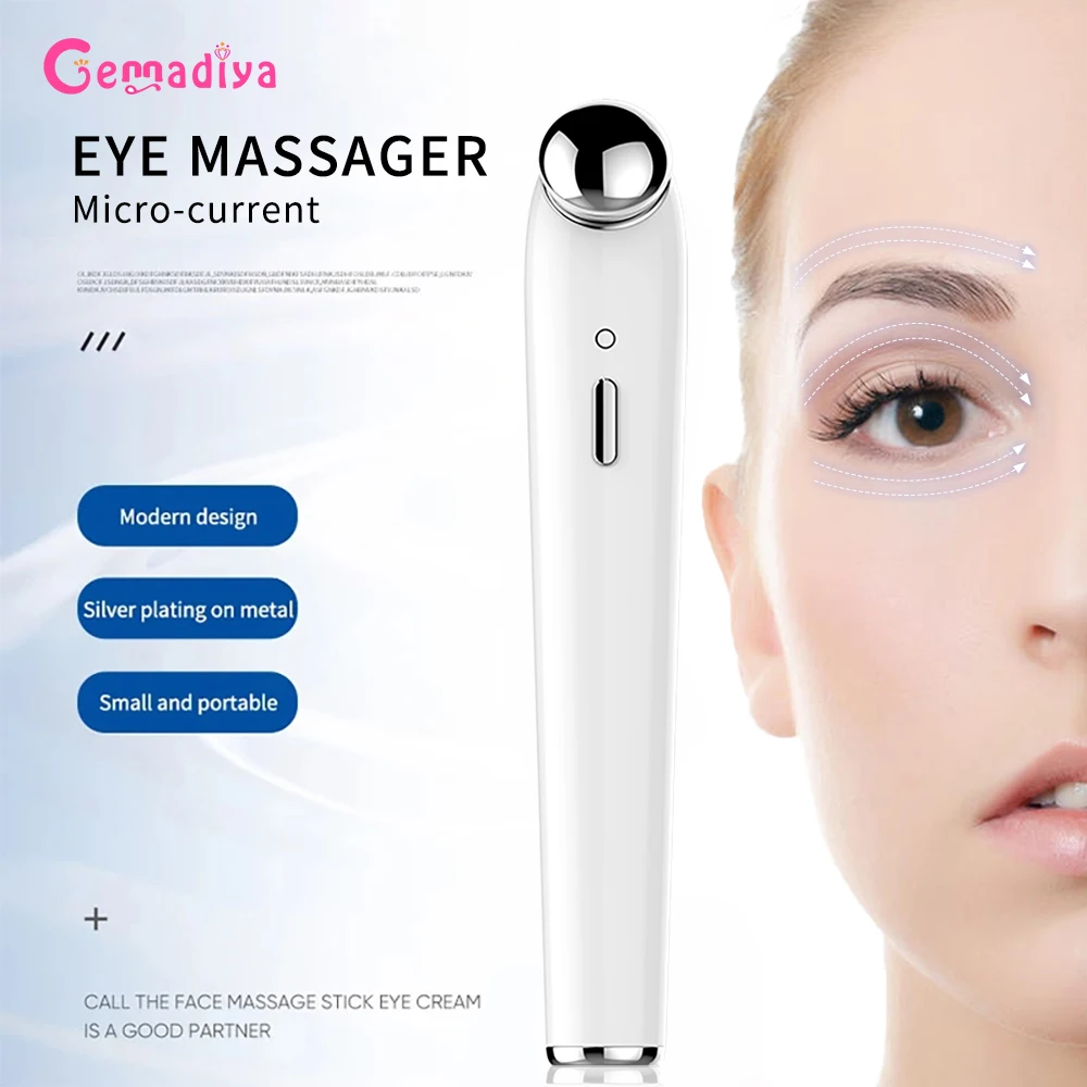 Eye Massager Pen  Electric Anti Wrinkle Around Facial Massage Band Anti Aging Dark Circles and Bags Skin Care Eye Beauty Devices