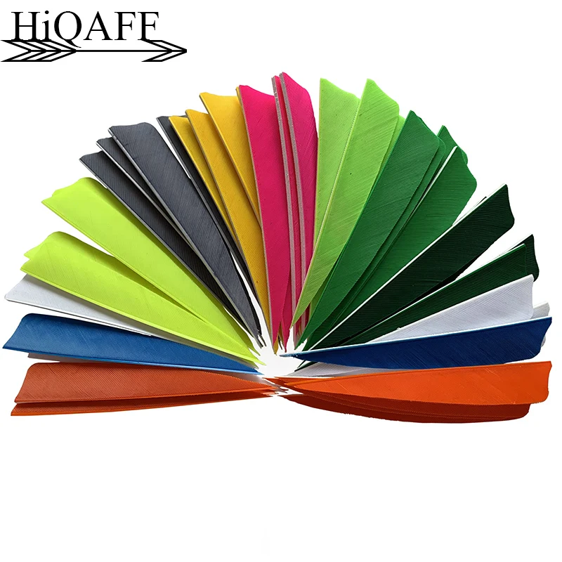 100Pcs Hi-Q 4 Polegada Turquia Pena Seta Fletching Archery Caça Seta Fletching Archery Acessórios