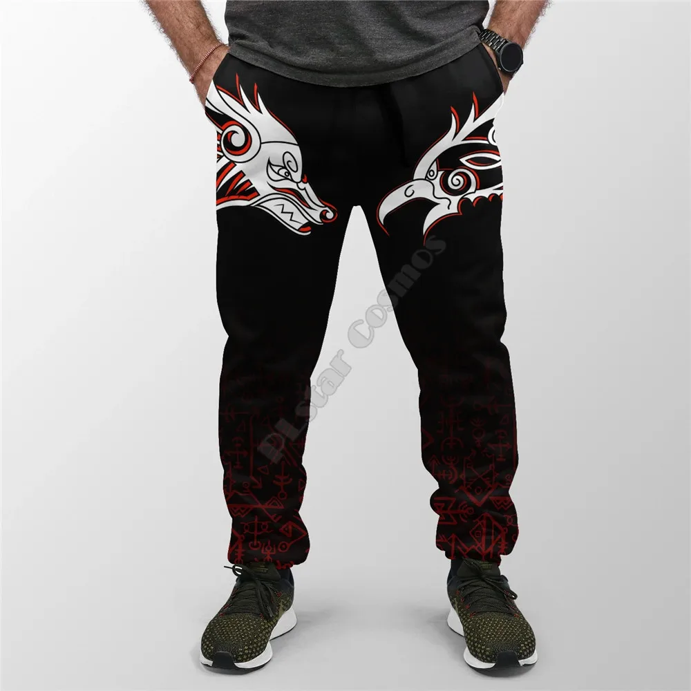 Huginn and Muninn of Odin on Yggdrasil Gold Men For Women 3D All Over Printed Joggers Harajuku Pants Full Hip Hop Sweatpants