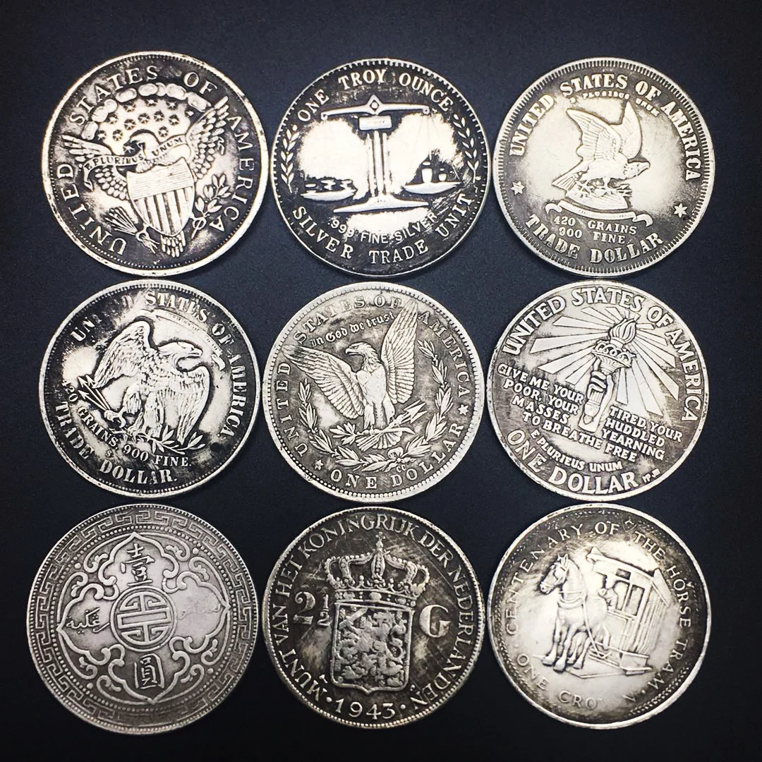 USA Queen Morgan Silver Coin Liberty Monety Coins 1 Dollar Magic Coins Collectible Collection Coins Merry Christmas Gift