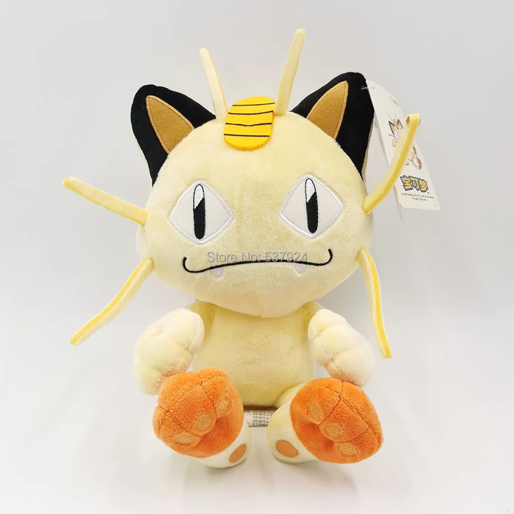 5 قطع جديدة من دمية Meo Meowth الأصلية مقاس 9 بوصة 23 سم