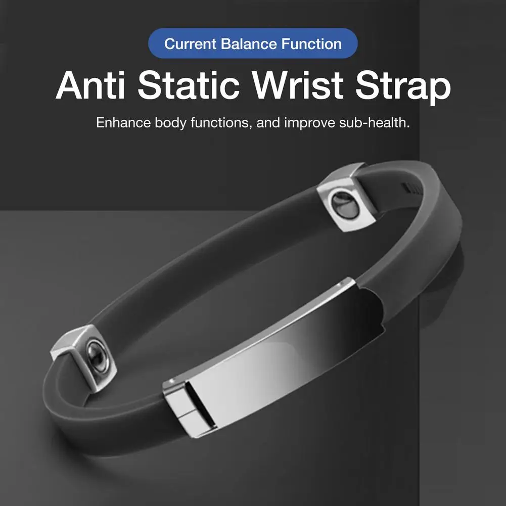 Cordless Wireless Adjustable Anti Static Bracelet Electrostatic Discharge Wrist Band Strap Hand With Spare Wristband