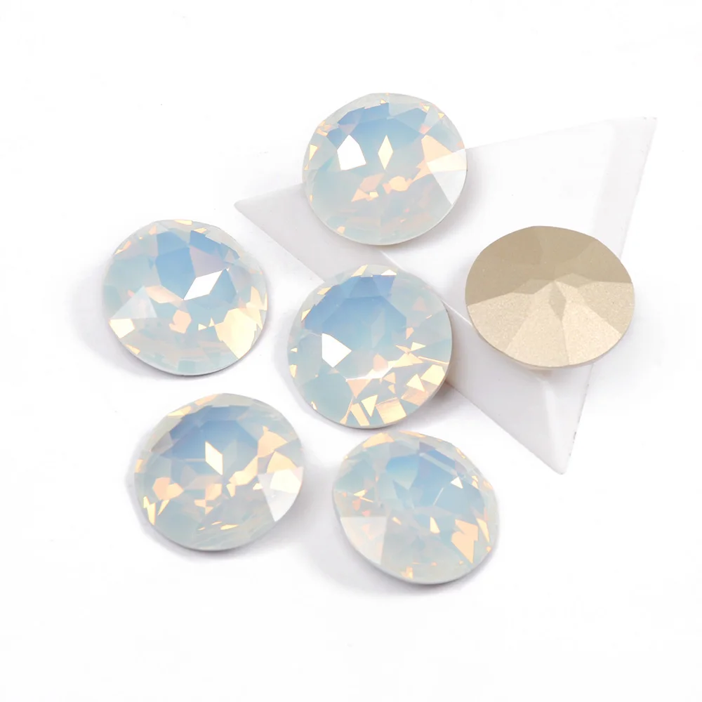 YANRUO 1201 Runde 27mm Phantasie Steine Nähen Steine Und Kristalle DIY Schmuck Handwerk Große Strass Diamant Helle Für Kleidung – Detail 11
