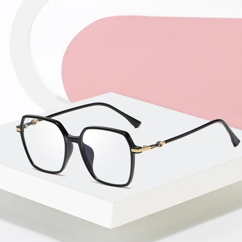 Imagen 2 del producto Nuevo Montura de gafas graduadas a la moda para mujer, gafas de TR-90 flexibles con borde completo, montura de gafas ópticas, especificaciones femeninas