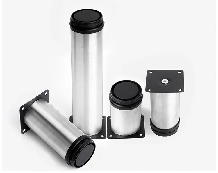 1Pc 5CM-35CM Furniture Adjustable Cabinet Legs Stainless Steel Furniture Legs Cabinet Table Sofa Bed Feet Furniture Legs Feet