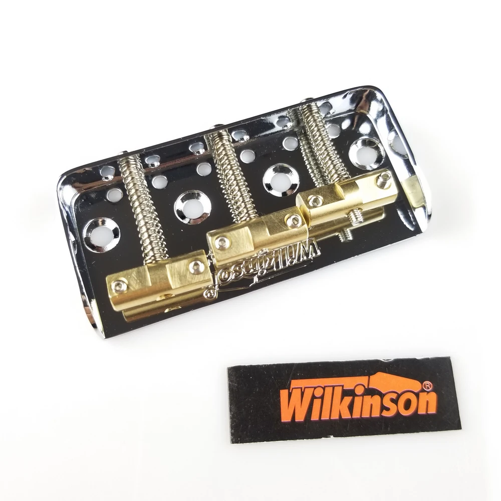 Wilkinson WTBS 6Strings Guitar Bridge Short TL Electric Guitar Bridge Brass Saddle Chrome  silver