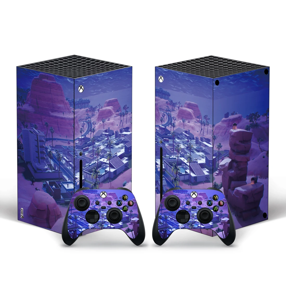 Night Scene Style Xbox Series X Skin Sticker for Console & 2 Controllers Decal Vinyl Protective Skins Style 1