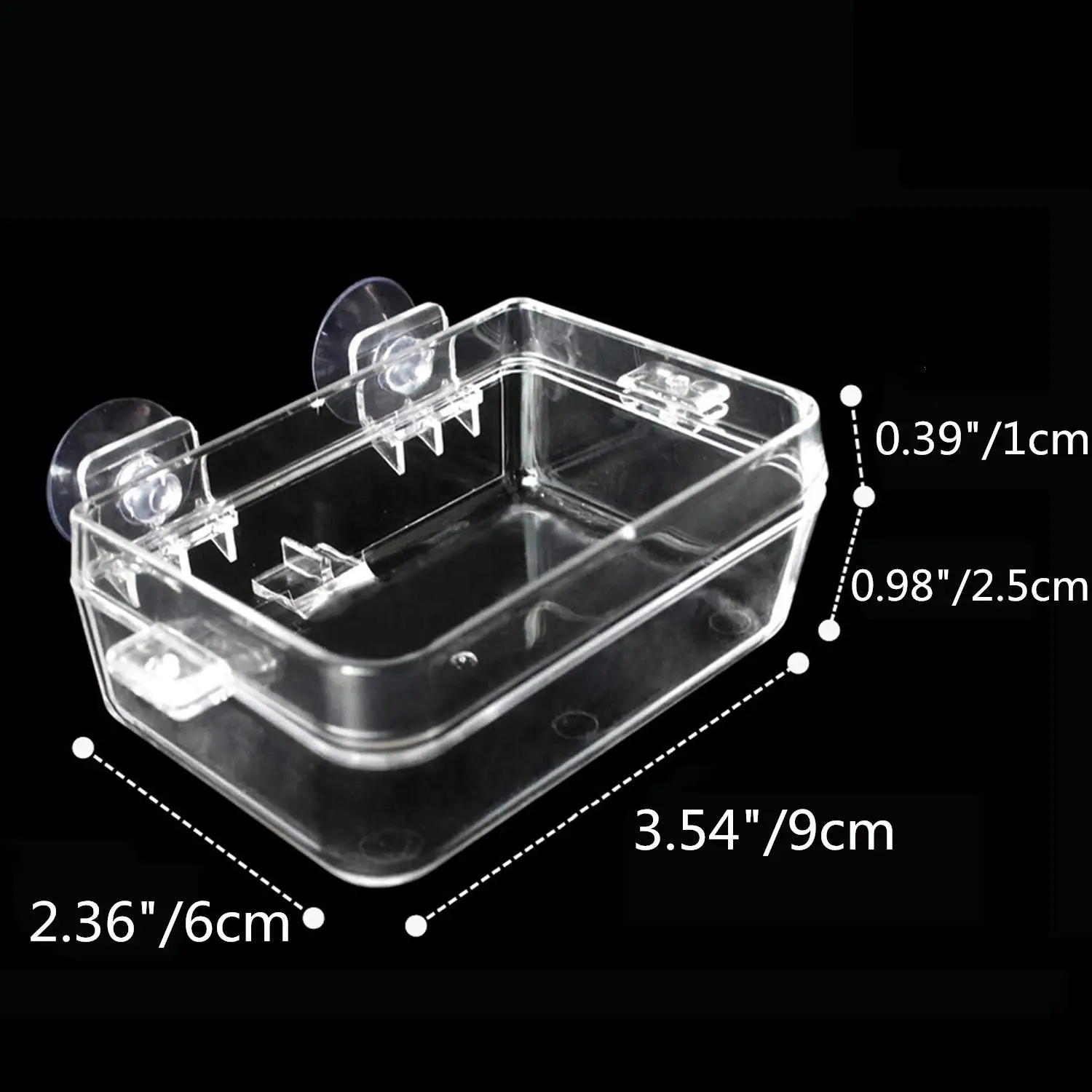 Reptile Feeder Anti-Escape Food Bowl with Suction Cup for Tortoise Gecko Snakes Chameleon Iguana Lizard Ledge Accessories