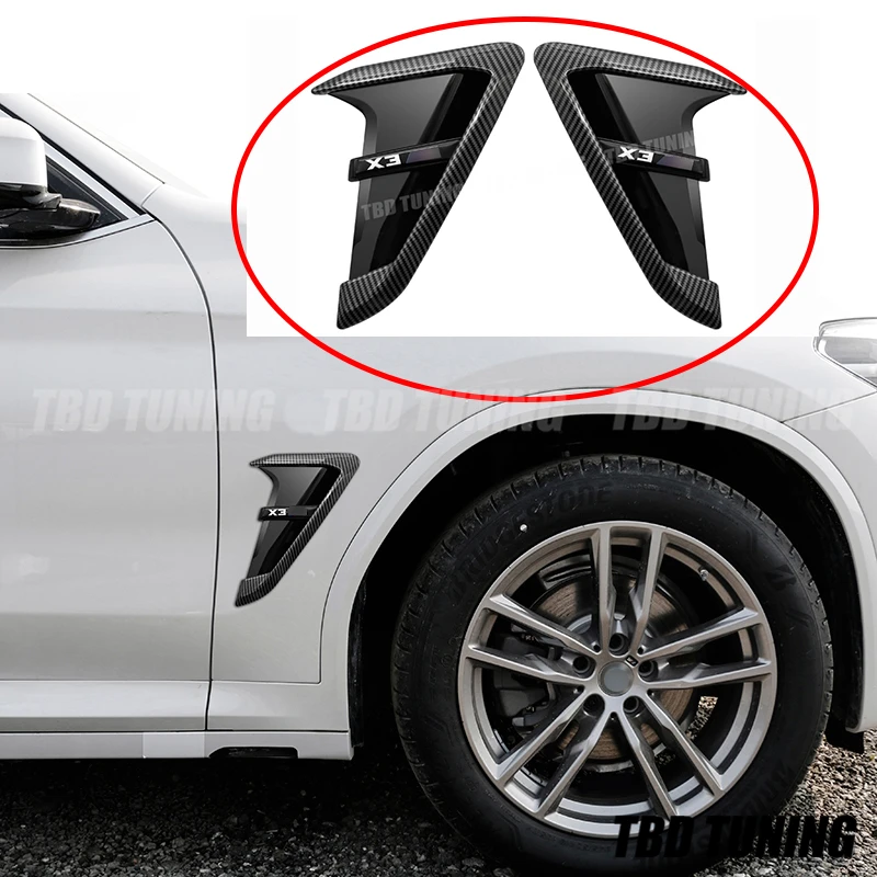 

Side Fender Air Wing Vent Trim For BMW X3 G01 / X4 G02 2018 2019 + Upgrade X3M X4M Car Decoration Accessories