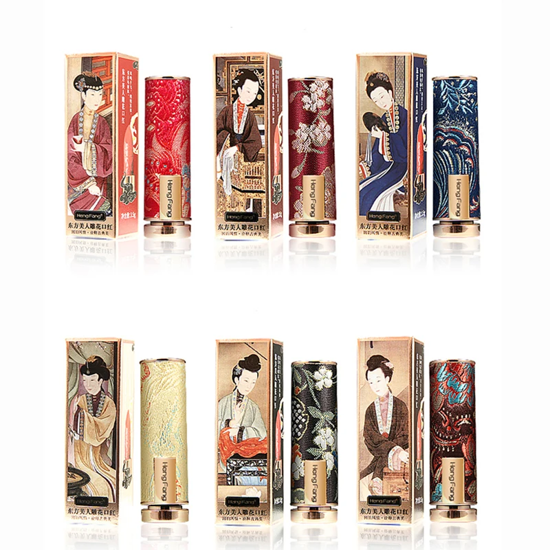 Oriental Classical Beauty Vintage Velvet Lipstick Matte Pigmented Waterproof Lasting Lip Makeup Silky touch Charming Cosmetics