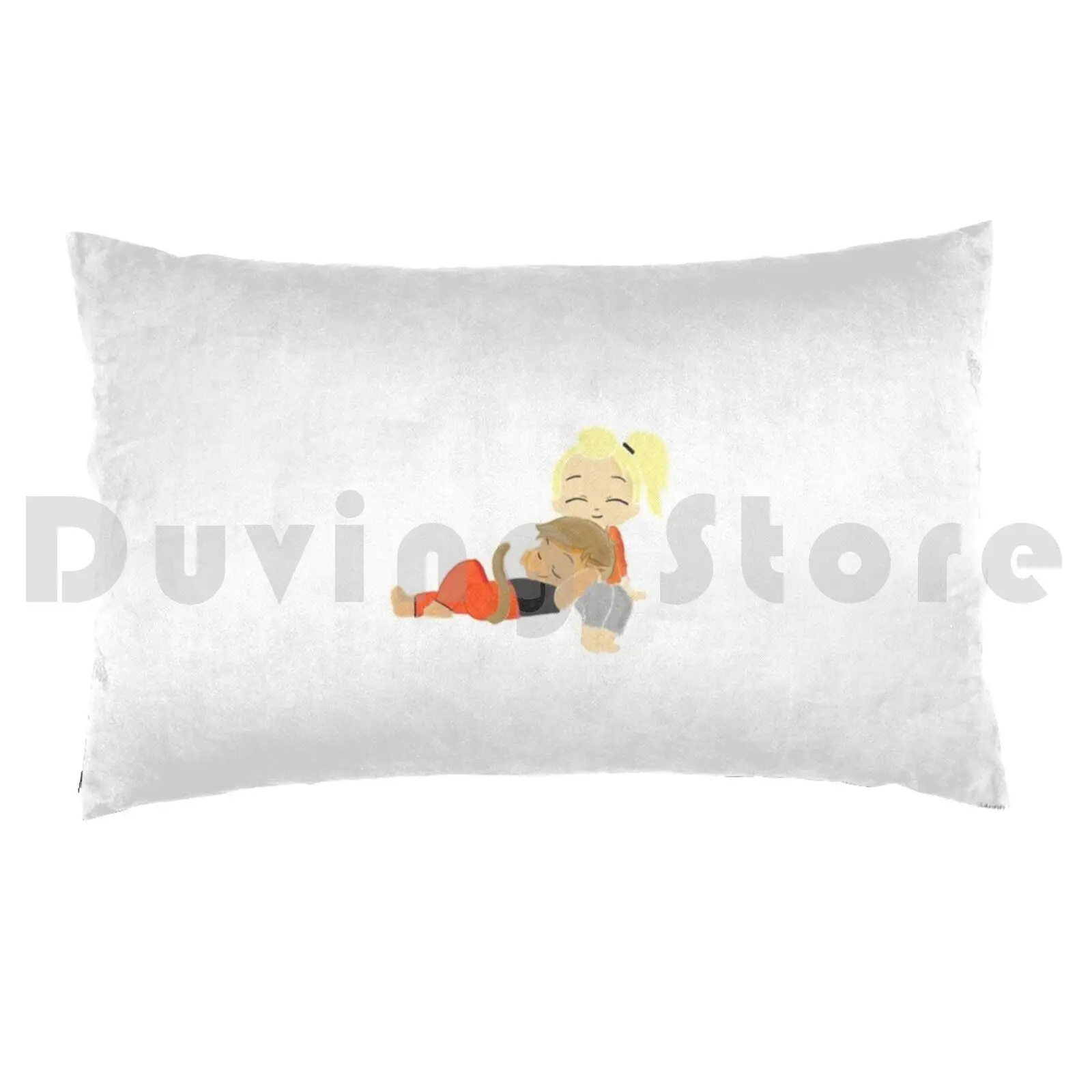 Catradora Pillow Case Printed 35x50 Catra Adora Catradora She Ra Cute Chibi