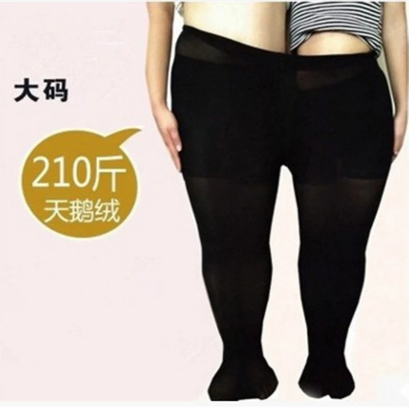 Large Size 110KG Women Tights High Elasticity Warm Breathable Skinny Leg Pantyhose Nylon Stockings 100D Hosiery