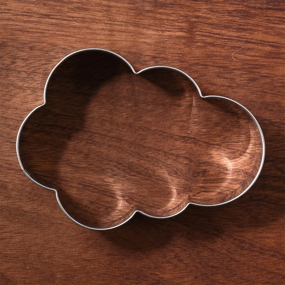 KENIAO Cloud Cookie Cutter for Air Travel - 9.2 x 6.6 CM - Weather Biscuit Fondant Sandwich Bread Mold - Stainless Steel