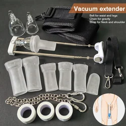 Penis Extender Enlarger Stretcher Male Penis pump Enhancement Edge Training Tension Device Big Size 6 Month Dildo Auto Sex Toys