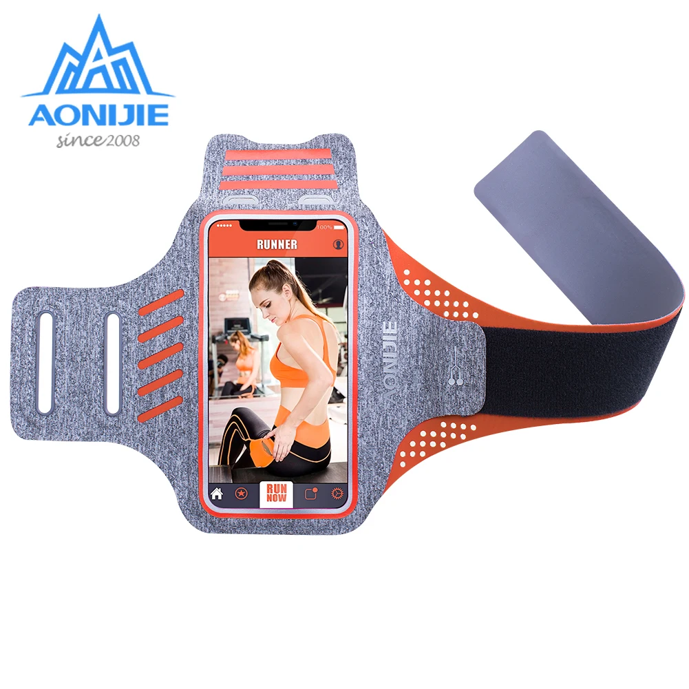 AONIJIE A891 Water Resistant Cell Mobile Phone Sports Running Armband Arm Bag Jogging Case Holder Cover For Fitness Gym Workout