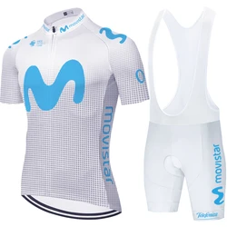 Koszulka kolarska Team Movistar 2023, męska ropa ciclismo hombre verano Jersey, męska letnia koszulka rowerowa, odzież rowerowa