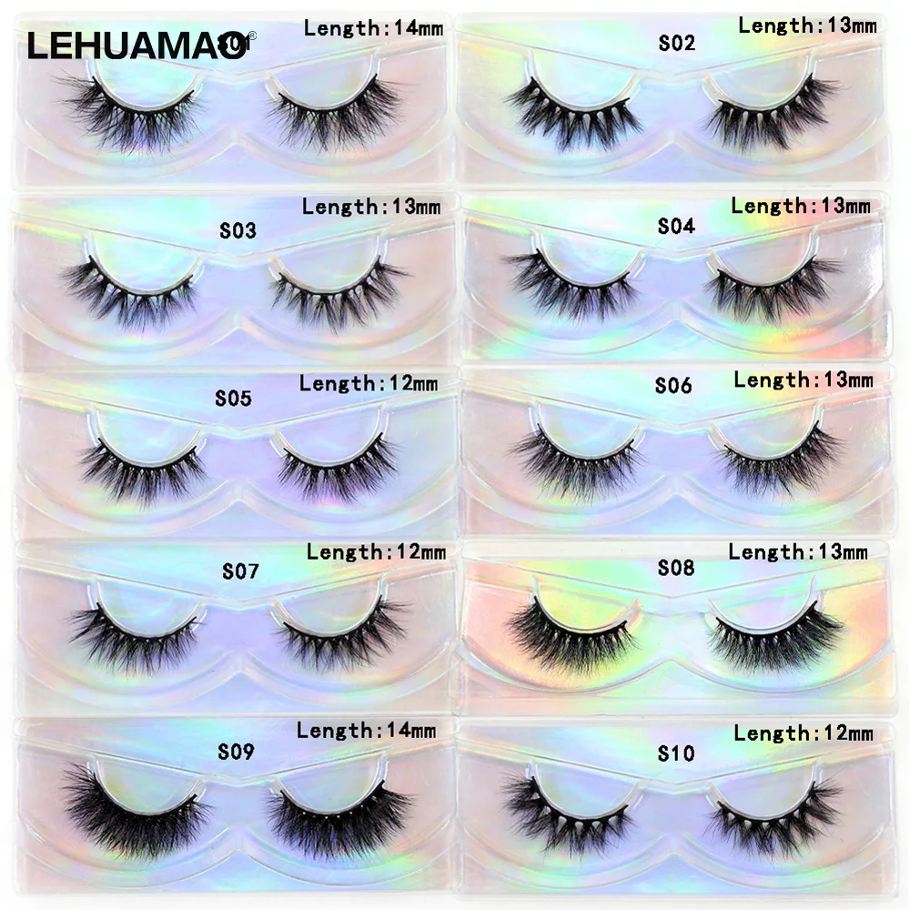 Wholesale 50 Pairs/lot  Makeup 3D Mink Eyelashes Soft fake lashes Reusable Lashes packing box be customized Fedex DHL Shipping