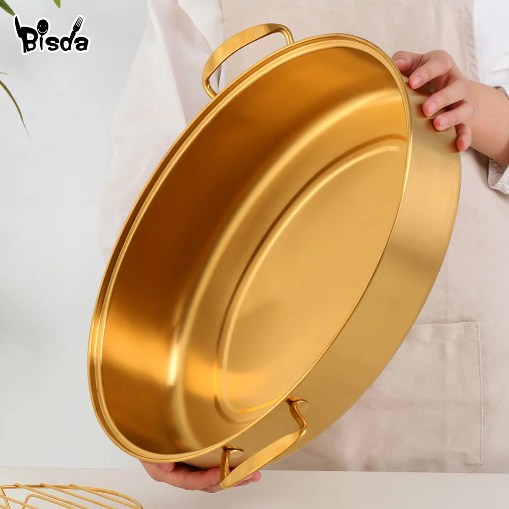 2/3Pcs Stainless Steel Fish Pot Bread Corn Steamer Food Cooking Pot with Lid and Steaming Rack Ceramic Plate Soup Pots Cookware